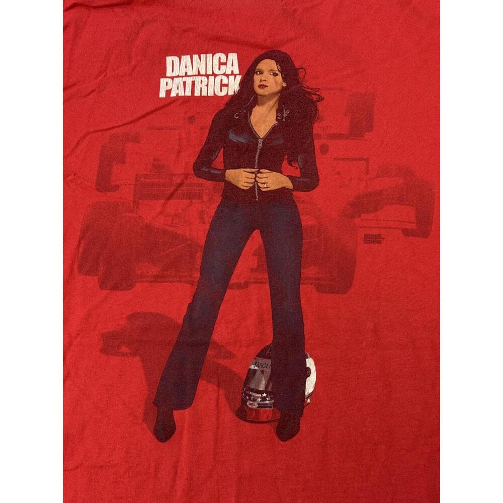 Faded Danica Patrick T-shirt Indy Car Series Anime Tee 2XL